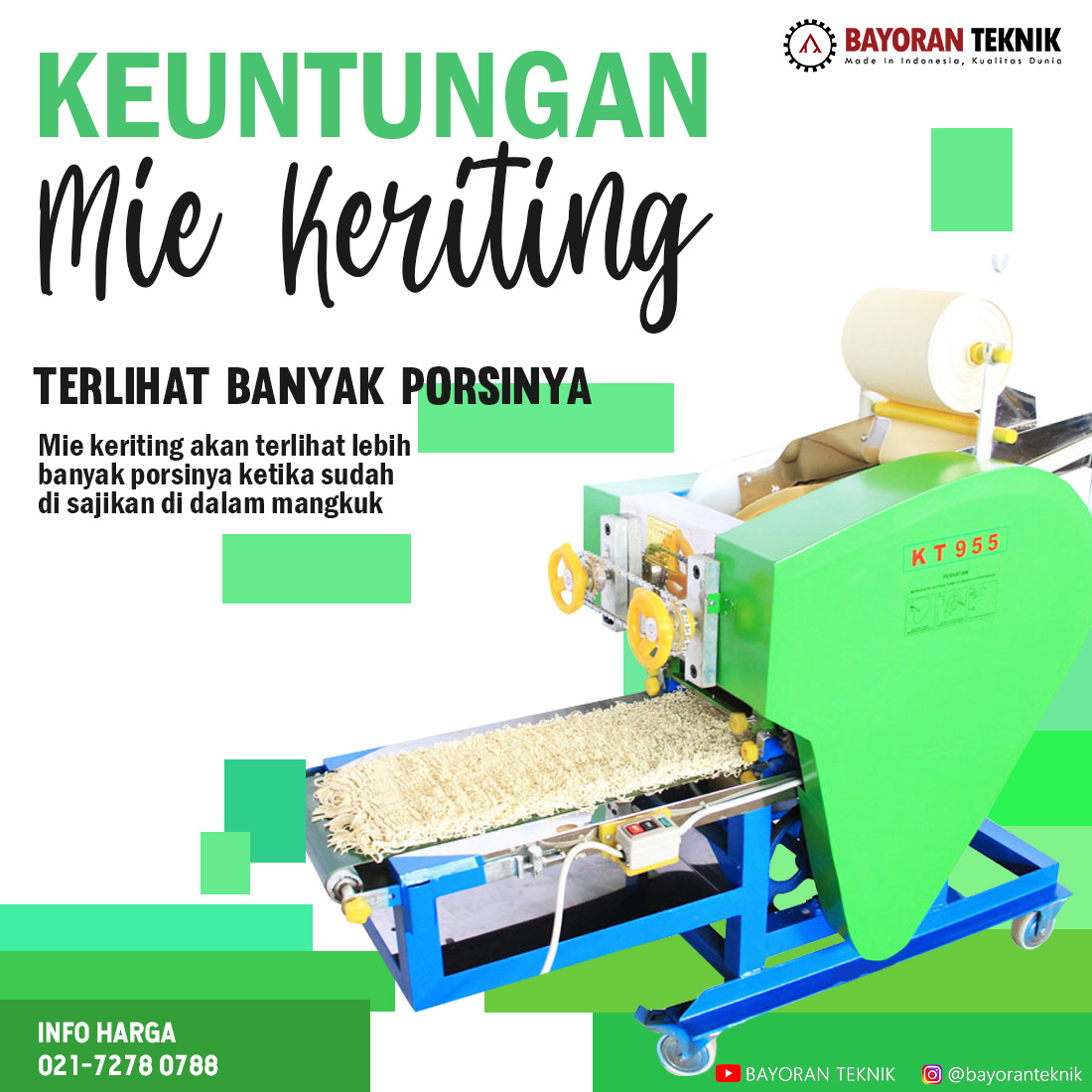 keuntungan membuat mie keriting