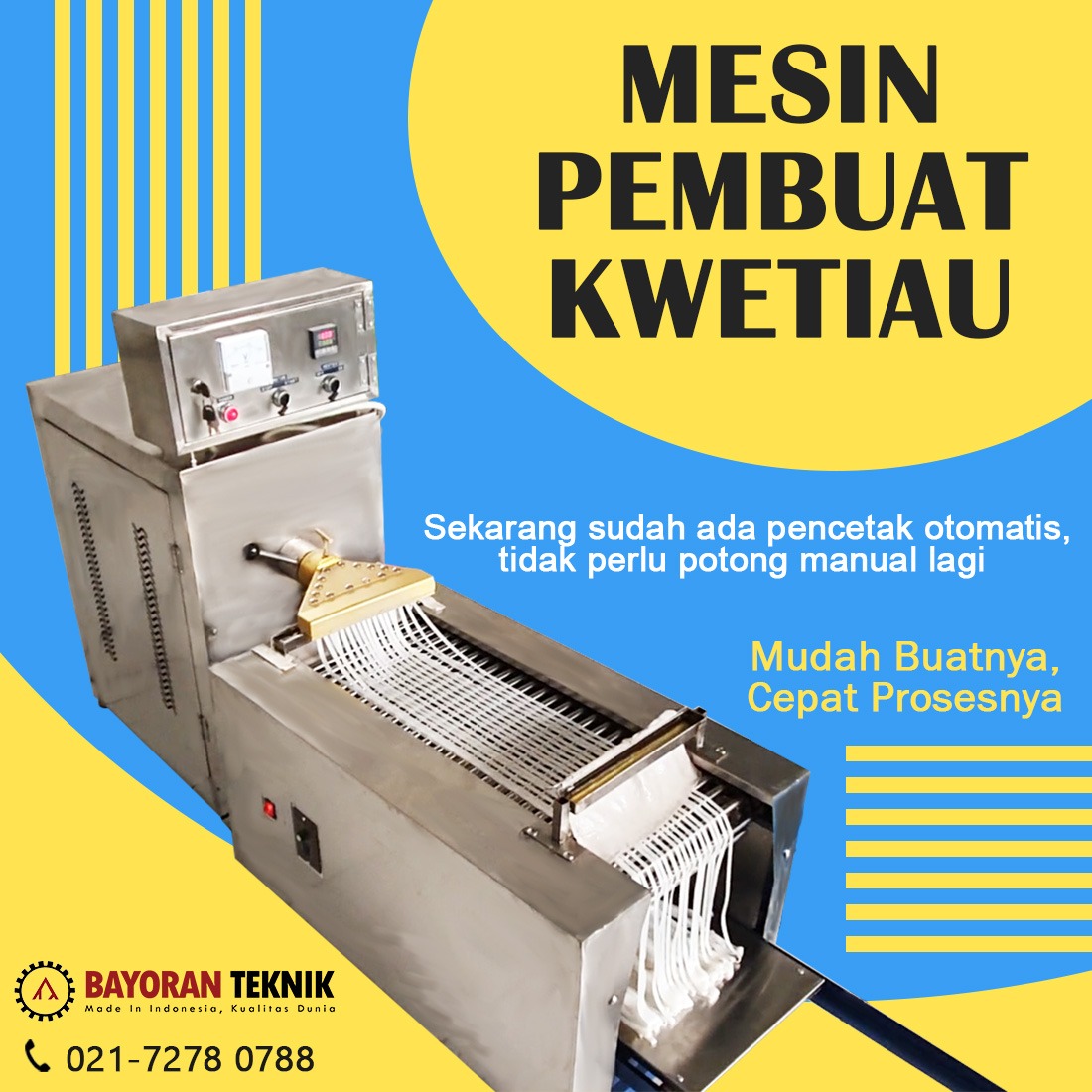 mesin pembuat kwetiau otomatis