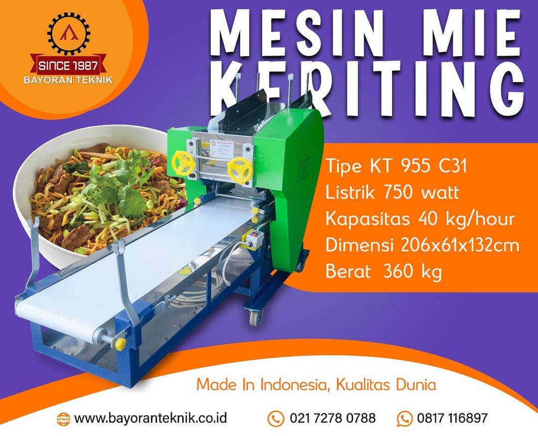 Mesin Pembuat Bakmi Otomatis Yang Anti Ribet!